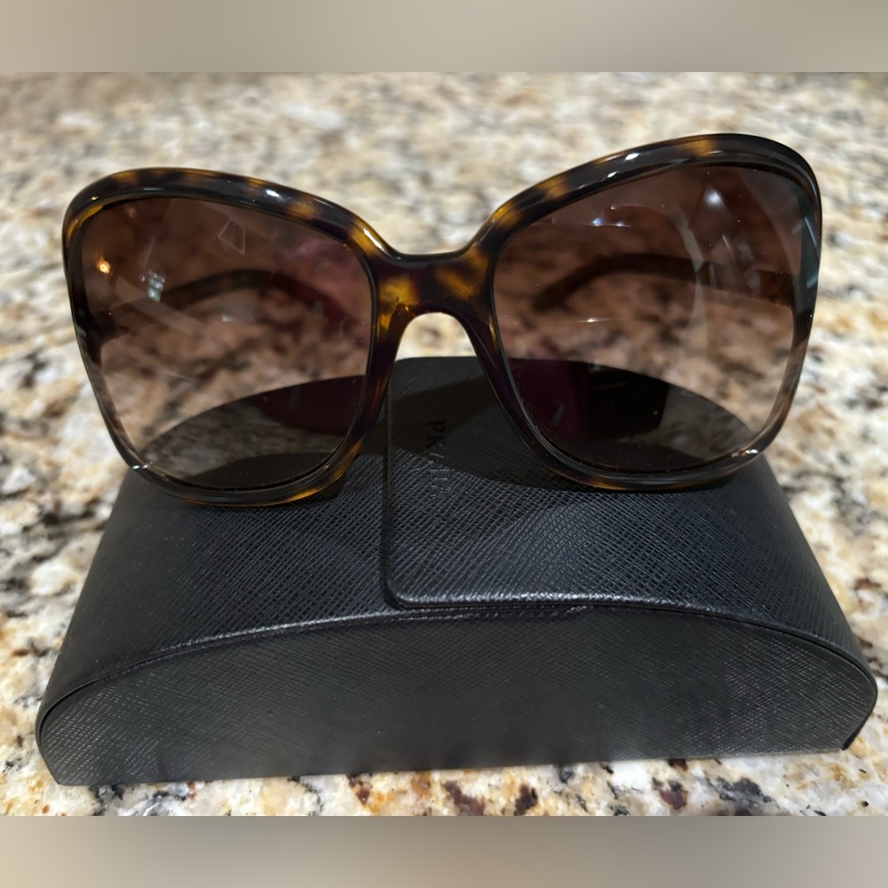 PRADA Sunglasses, SPR 28L Havana, Excellent Condition